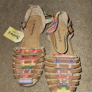 BearPaw Sandals size 4 kids